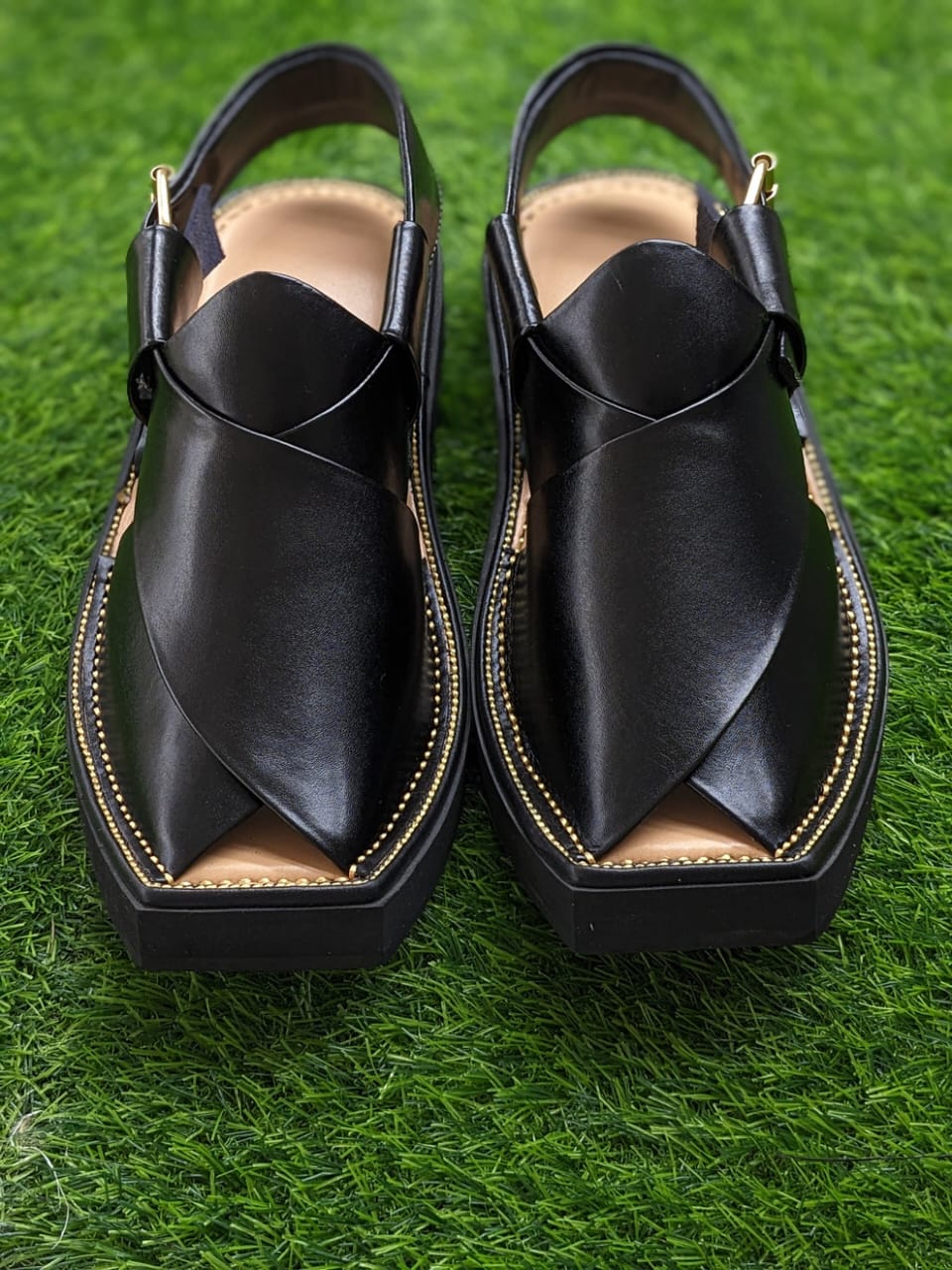 Special Kaptaan Chappal Black