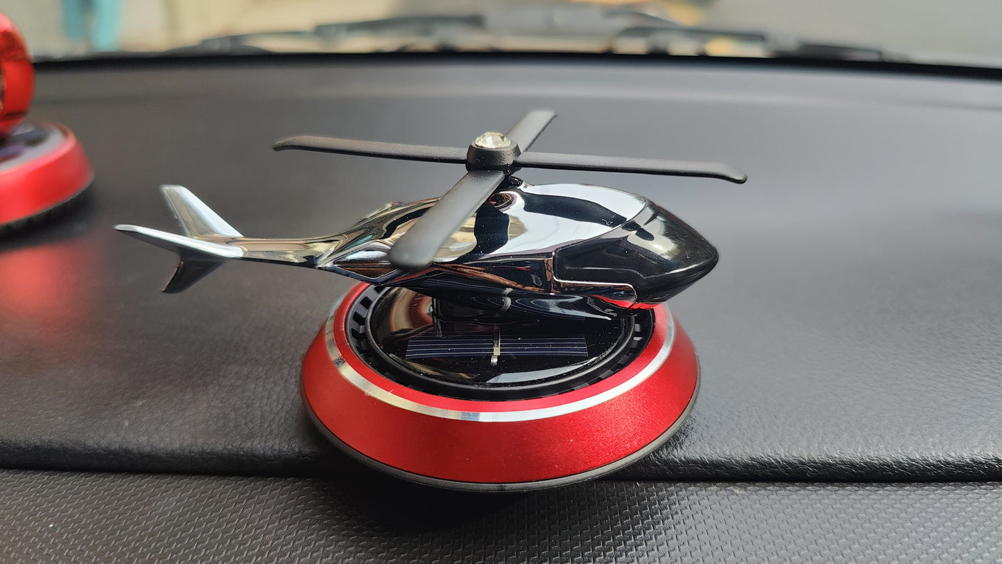 Metal Solar Helicopter Car Air Freshener