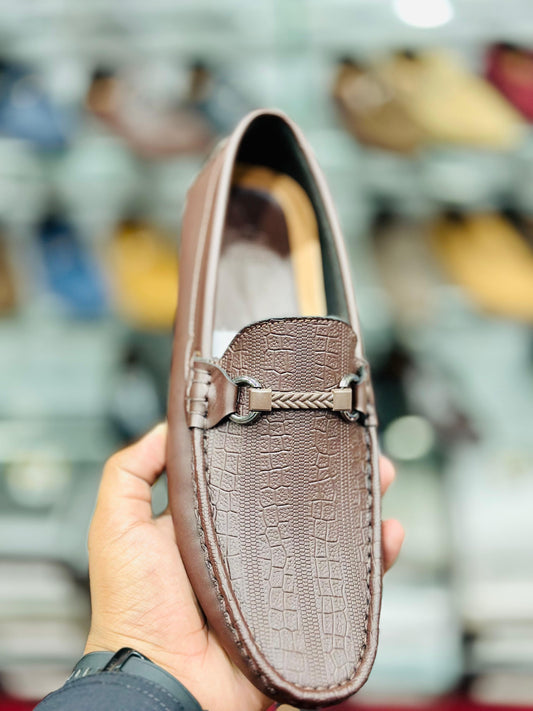TWO TONE TEXTURED LOAFERS