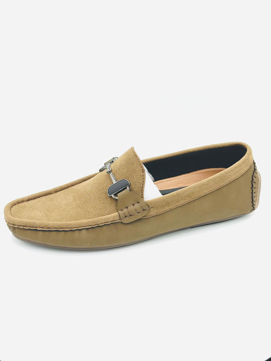 SUEDE SINGLE MONK LOAFERS